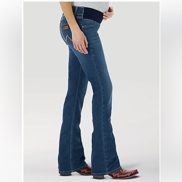 Women’s Wrangler Retro Mae Maternity Jean (in blue) size 11 - Picture 4 of 5